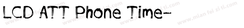 LCD ATT Phone Time字体转换
